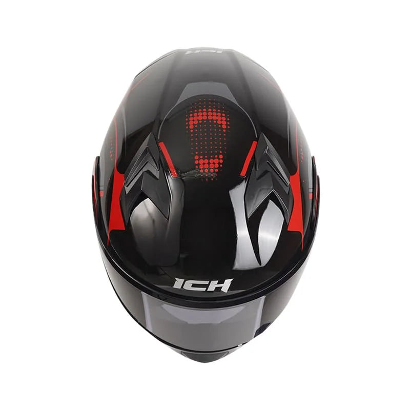 Casco Abatible ICH 3120 — Rojo Full Shine