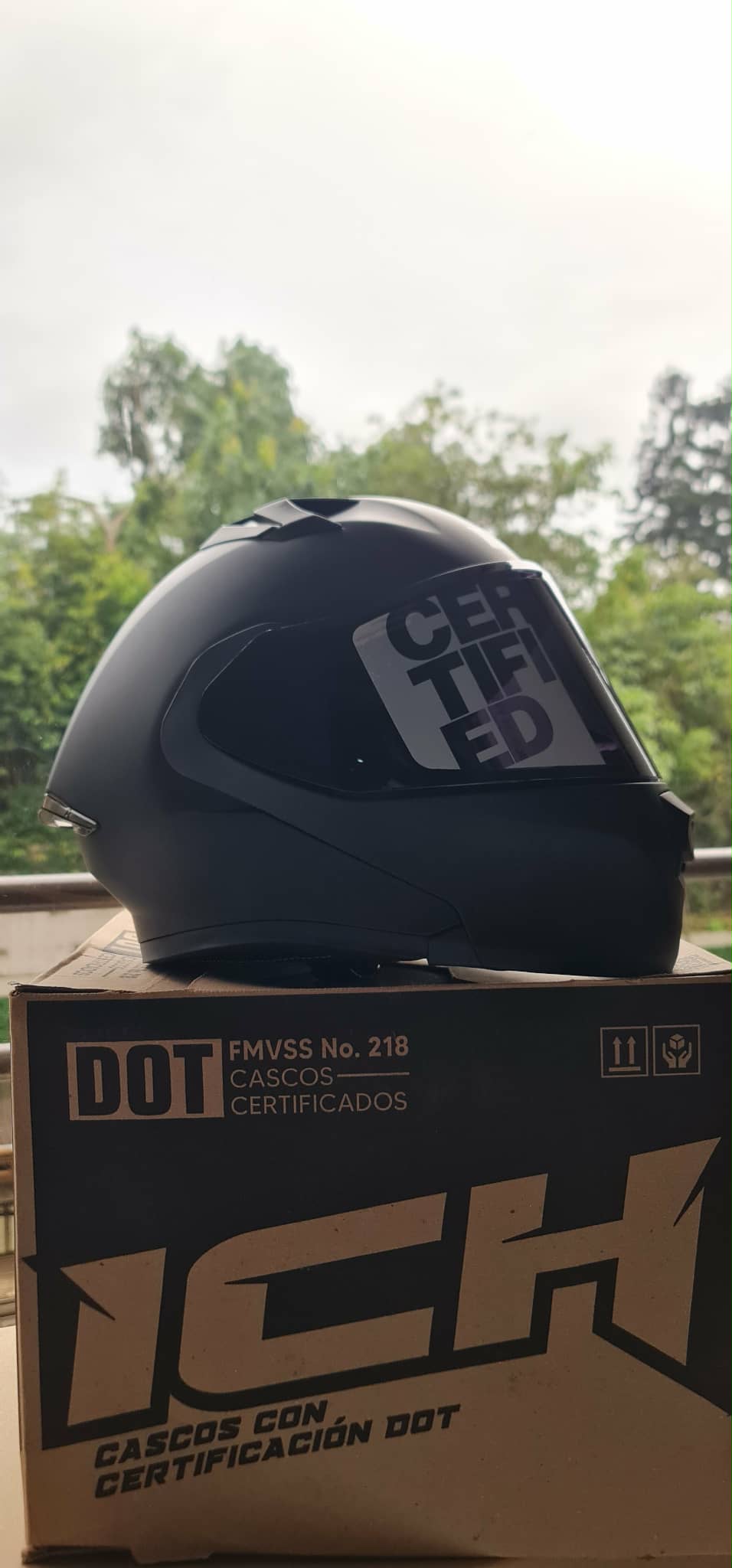 Casco Abatible ICH 3120 — Negro Mate