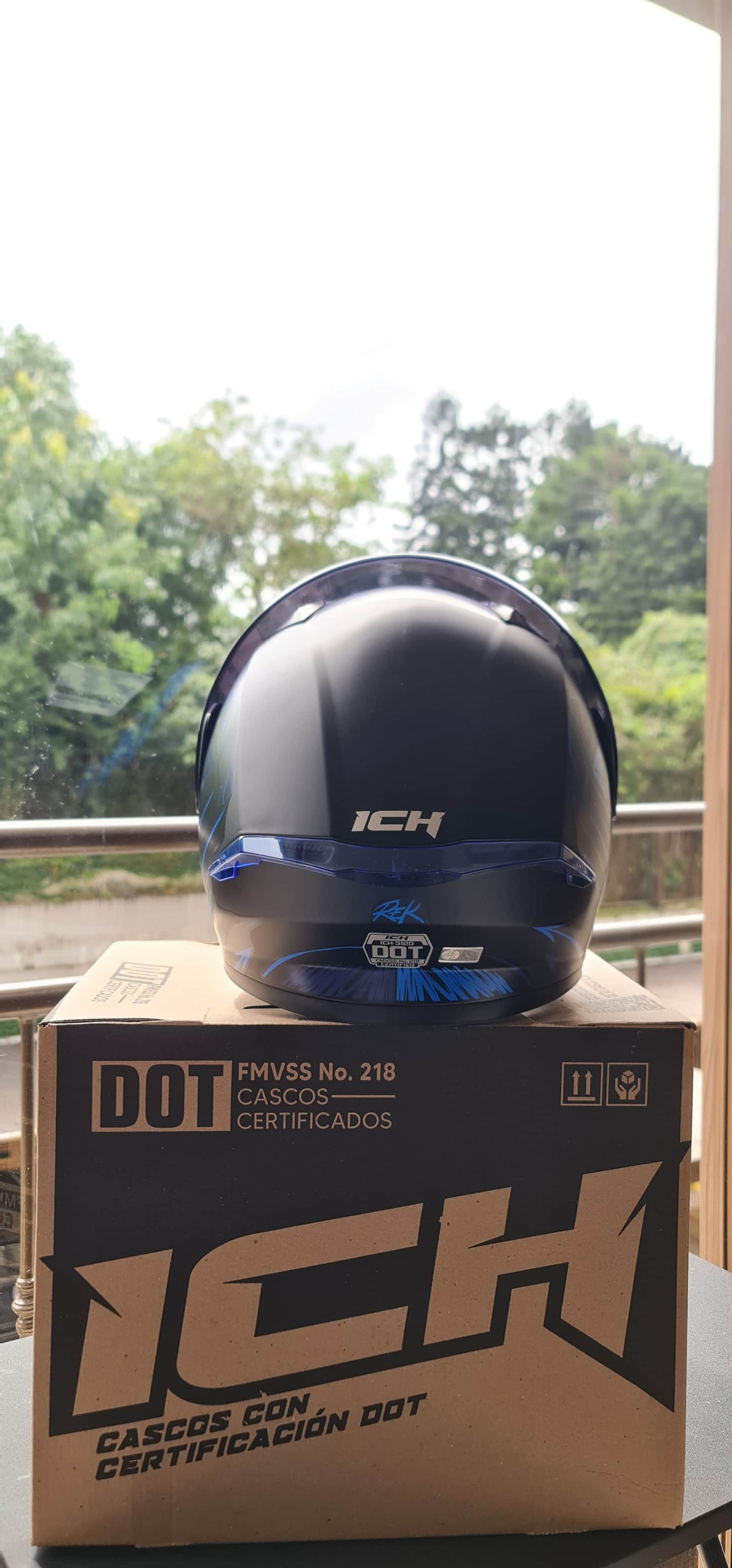 Casco Abatible ICH 3120 — Azul Reik