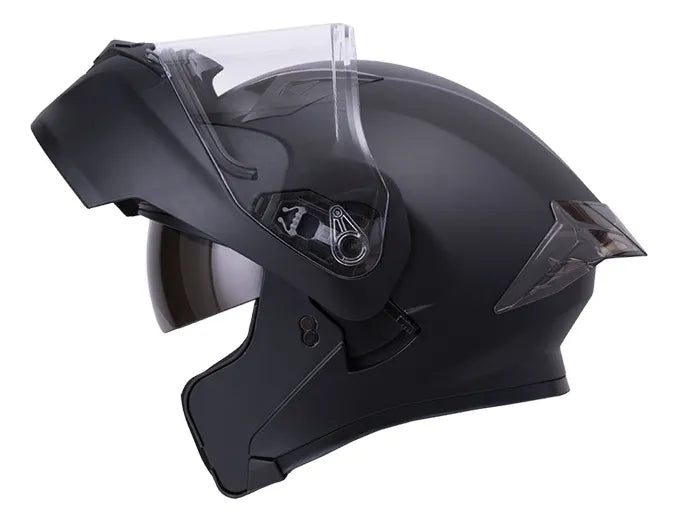 Casco Abatible ICH 3120 — Negro Brillante