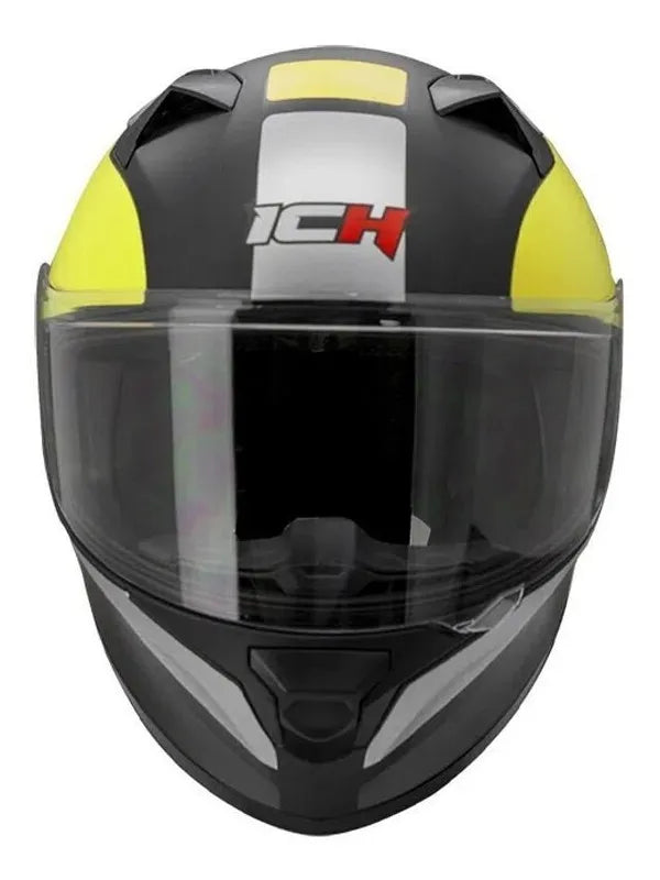 Casco Integral ICH 503 E03 Motorsport Negro / Amarillo Neón (Certificación DOT)