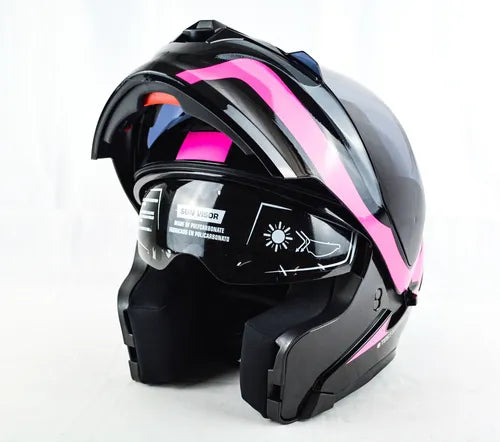 Casco Abatible ICH 3120 — Fucsia Reik