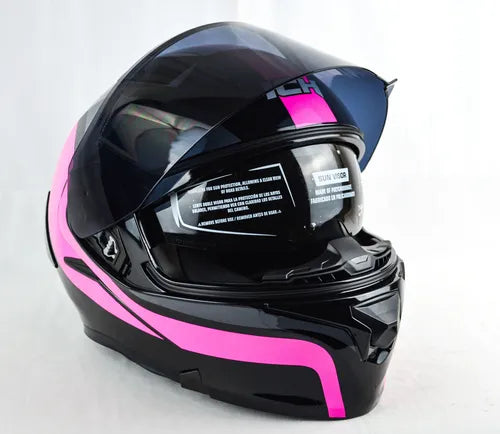Casco Abatible ICH 3120 — Fucsia Reik