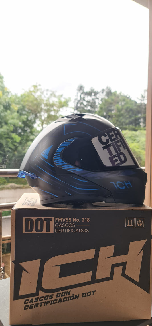 Casco Abatible ICH 3120 — Azul Reik